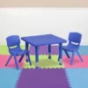 Flash Furniture 24" Square Plastic Height Adjustable Activity Table Set With 2 Chairs -Flash Furniture GUEST 5e69fa15 c8d0 45c8 ad78 c9a4c072197d