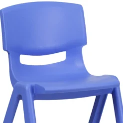 Flash Furniture 4 Pack Blue Plastic Stackable School Chair With 13.25'' Seat Height -Flash Furniture GUEST 5ed2d329 453c 4058 972e 2a1149a0c810