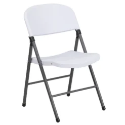 Flash Furniture 2 Pack HERCULES Series 330 Lb. Capacity Plastic Folding Chair With Charcoal Frame -Flash Furniture GUEST 5f1d56d5 451a 4961 8cef b2939b419057