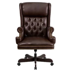 High Back Traditional LeatherSoft Tufted Executive Ergonomic Office Leather Chair Brown - Flash Furniture 7 High Back Traditional LeatherSoft Tufted Executive Ergonomic Office Leather Chair Brown - Flash Furniture -Flash Furniture GUEST 5f2f1cdf d51f 4c6a 891f 8f5b1ee0e36c