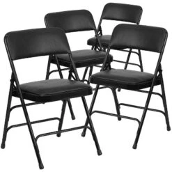 Flash Furniture 4 Pack HERCULES Series Curved Triple Braced & Double Hinged Upholstered Metal Folding Chair 27 Flash Furniture 4 Pack HERCULES Series Curved Triple Braced & Double Hinged Upholstered Metal Folding Chair -Flash Furniture GUEST 5f545390 ff5f 494f b971 3842c792c6ae
