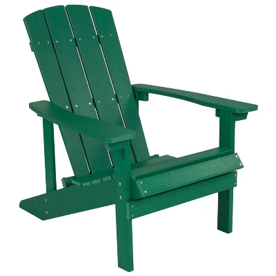 Flash Furniture Charlestown Commercial All-Weather Poly Resin Wood Adirondack Chair 12 Flash Furniture Charlestown Commercial All-Weather Poly Resin Wood Adirondack Chair - Image 10