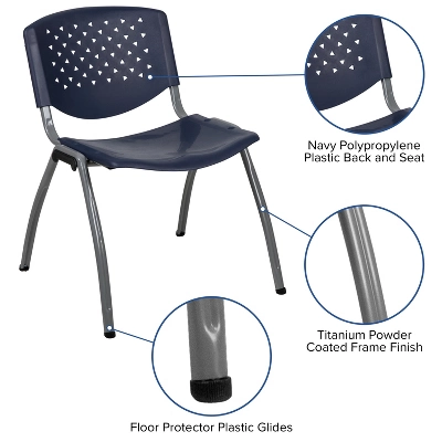 Flash Furniture HERCULES Series 880 Lb. Capacity Plastic Stack Chair With Powder Coated Frame 13 Flash Furniture HERCULES Series 880 Lb. Capacity Plastic Stack Chair With Powder Coated Frame - Image 11