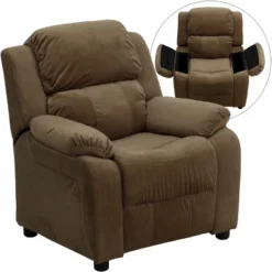 Flash Furniture Deluxe Padded Contemporary Kids Recliner With Storage Arms -Flash Furniture GUEST 606f8e68 7460 40d5 8629 74ef83114760