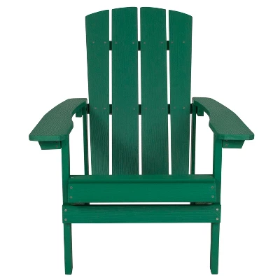 Flash Furniture Charlestown Commercial All-Weather Poly Resin Wood Adirondack Chair 8 Flash Furniture Charlestown Commercial All-Weather Poly Resin Wood Adirondack Chair - Image 6