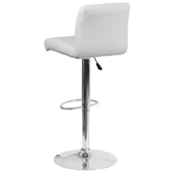 Flash Furniture Contemporary Vinyl Adjustable Height Barstool With Rolled Seat And Chrome Base -Flash Furniture GUEST 61d36dd1 40d9 4772 9f6f bce48ed8161f