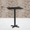 Flash Furniture 30'' Square Black Laminate Table Top With 22'' X 22'' Bar Height Table Base -Flash Furniture GUEST 622fc23c e621 49eb 862b 62042a2006c7