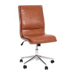 Flash Furniture Madigan Mid-Back Armless Swivel Task Office Chair With Upholstery And Adjustable Metal Base -Flash Furniture GUEST 62d14f33 4594 4f69 9c12 06a499bed39a