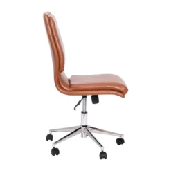 Flash Furniture Madigan Mid-Back Armless Swivel Task Office Chair With Upholstery And Adjustable Metal Base -Flash Furniture GUEST 640d9439 f1b0 44e6 a044 d3c91b35a09a