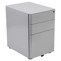 Flash Furniture Modern 3-Drawer Mobile Locking Filing Cabinet With Anti-Tilt Mechanism And Hanging Drawer For Legal & Letter Files -Flash Furniture GUEST 64be7cc8 aa84 4cf4 93ba b3a785e69ad8