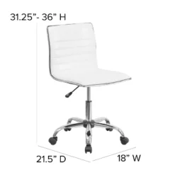Flash Furniture 48" Wide Black Electric Height Adjustable Standing Desk With Designer Armless White Ribbed Swivel Task Office Chair 20 Flash Furniture 48" Wide Black Electric Height Adjustable Standing Desk With Designer Armless White Ribbed Swivel Task Office Chair -Flash Furniture GUEST 64ce38db 1aa9 45c2 b526 421f9337f259