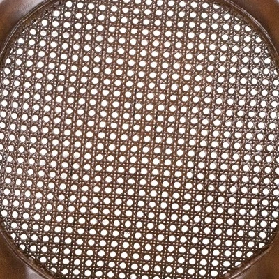 Flash Furniture 26'' High Expresso Wood Counter Height Stool With Arms, Woven Rattan Back And Black LeatherSoft Swivel Seat 11 Flash Furniture 26'' High Expresso Wood Counter Height Stool With Arms, Woven Rattan Back And Black LeatherSoft Swivel Seat - Image 9