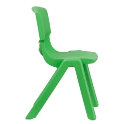 Flash Furniture 2 Pack Green Plastic Stackable School Chair With 15.5" Seat Height -Flash Furniture GUEST 65b6bad6 e13f 4bbe 9a57 b44d5a466ae6