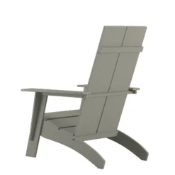 Flash Furniture Sawyer Modern All-Weather Poly Resin Wood Adirondack Chair -Flash Furniture GUEST 682f8d84 08c8 4e14 8b04 7970e7e7e703
