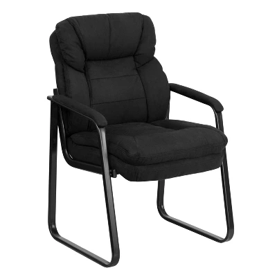 Flash Furniture Executive Side Reception Chair With Lumbar Support And Sled Base 13 Flash Furniture Executive Side Reception Chair With Lumbar Support And Sled Base - Image 11