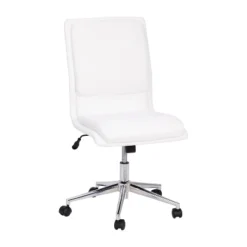 Flash Furniture Madigan Mid-Back Armless Swivel Task Office Chair With Upholstery And Adjustable Metal Base -Flash Furniture GUEST 69c980f3 f164 4d9b 814d 9eacfb9371e2
