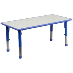 Flash Furniture 23.625"W X 47.25"L Rectangular Plastic Height Adjustable Activity Table 23 Flash Furniture 23.625"W X 47.25"L Rectangular Plastic Height Adjustable Activity Table -Flash Furniture GUEST 6a36bdbe 2f1f 437a 9b81 d98d89f6e0dd