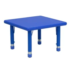 Flash Furniture 24" Square Plastic Height Adjustable Activity Table -Flash Furniture GUEST 6c26c306 5d15 4460 b9f7 5f6747a07da3