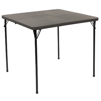 Flash Furniture 2.83-Foot Square Bi-Fold Plastic Folding Table With Carrying Handle 14 Flash Furniture 2.83-Foot Square Bi-Fold Plastic Folding Table With Carrying Handle - Image 12