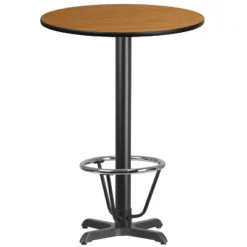 Flash Furniture 30'' Round Laminate Table Top With 22'' X 22'' Bar Height Table Base And Foot Ring 9 Flash Furniture 30'' Round Laminate Table Top With 22'' X 22'' Bar Height Table Base And Foot Ring -Flash Furniture GUEST 6e2346b6 f057 4038 a5ae f398c26202cb