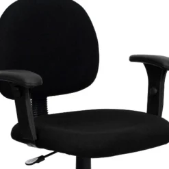 Flash Furniture Wayne Mid-Back Black Fabric Swivel Task Office Chair With Adjustable Arms -Flash Furniture GUEST 6ee9f768 45d2 4d5f be33 d6fa63ba8115