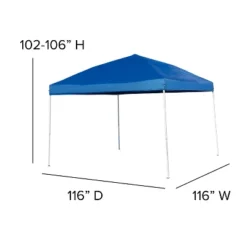 Flash Furniture 10'x10' Pop Up Event Canopy Tent With Carry Bag And Folding Bench Set - Portable Tailgate, Camping, Event Set -Flash Furniture GUEST 70fce4a8 4fee 4b98 9a11 04a0d9672059