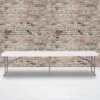 Flash Furniture 10.25''W X 71''L Bi-Fold Granite White Plastic Bench With Carrying Handle -Flash Furniture GUEST 712b69e1 7714 41b3 b47a 5094f09edfb2