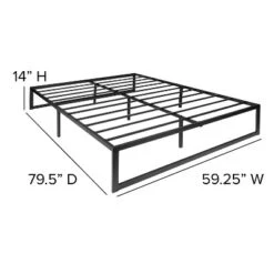 Flash Furniture 14 Inch Metal Platform Bed Frame With 12 Inch Pocket Spring Mattress In A Box And 3 Inch Cool Gel Memory Foam Topper -Flash Furniture GUEST 718e3e64 20e4 4f43 8843 771a68e68c24 1