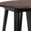Flash Furniture 24" Round Metal Indoor Table With Rustic Wood Top -Flash Furniture GUEST 729ab9d5 a505 44f4 8a84 f32ba29cb9b8