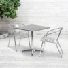 Flash Furniture Lila 27.5'' Square Aluminum Indoor-Outdoor Table Set With 2 Slat Back Chairs 2 Flash Furniture Lila 27.5'' Square Aluminum Indoor-Outdoor Table Set With 2 Slat Back Chairs -Flash Furniture GUEST 7468e31f 2b4a 4696 945d 6fa3730d1d84