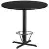 Flash Furniture 42'' Round Black Laminate Table Top With 33'' X 33'' Bar Height Table Base And Foot Ring -Flash Furniture GUEST 75144a79 0c85 4ff2 98d6 d72788a7ca65