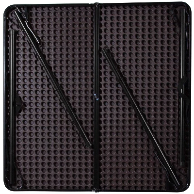 Flash Furniture 2.83-Foot Square Bi-Fold Plastic Folding Table With Carrying Handle 9 Flash Furniture 2.83-Foot Square Bi-Fold Plastic Folding Table With Carrying Handle - Image 7