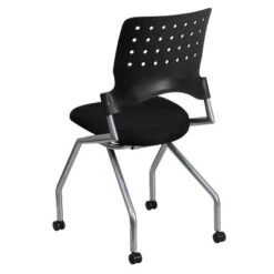 Flash Furniture Galaxy Mobile Nesting Chair With Black Fabric Seat -Flash Furniture GUEST 768d2884 4fac 411a 89d3 5f22553df2ba