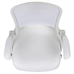 Flash Furniture Porter High Back White Mesh Ergonomic Swivel Office Chair With White Frame And Flip-up Arms -Flash Furniture GUEST 76a1dda3 2d62 499b 9d8c be4ac65ce8e4