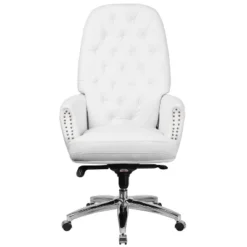 Flash Furniture High Back Traditional Tufted White LeatherSoft Multifunction Executive Swivel Ergonomic Office Chair With Arms -Flash Furniture GUEST 776b0032 d0d6 49c9 98e1 cfe34fe71819