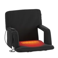 Flash Furniture Malta Portable Heated Reclining Stadium Chair With Armrests, Padded Back & Heated Seat With Dual Storage Pockets And Backpack Straps -Flash Furniture GUEST 78541cb4 7d2e 44d1 8c7b c6b1f6bef478