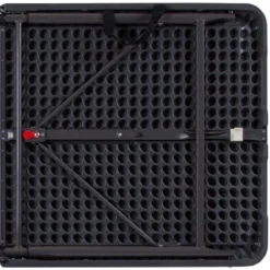 Flash Furniture 4-Foot Height Adjustable Bi-Fold Dark Gray Plastic Folding Table With Carrying Handle -Flash Furniture GUEST 79715329 d4c3 45fd ae3e ba0ceced6936