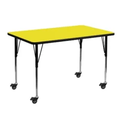 Flash Furniture Mobile 24''W X 48''L Rectangular HP Laminate Activity Table - Standard Height Adjustable Legs 9 Flash Furniture Mobile 24''W X 48''L Rectangular HP Laminate Activity Table - Standard Height Adjustable Legs -Flash Furniture GUEST 79abf887 5fa3 458a 82da 1f6fd8d3fcfd