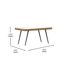 Flash Furniture Evin Boho 4 Piece Indoor/Outdoor Rope Rattan Patio Conversation Set With Tempered Glass Top Coffee Table And Cushions -Flash Furniture GUEST 7b0128d5 40a3 43e3 922a b3649a1ea946