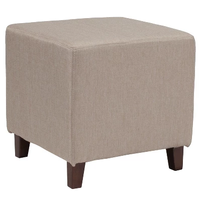 Flash Furniture Ascalon Taut Upholstered Cube Ottoman Pouf 10 Flash Furniture Ascalon Taut Upholstered Cube Ottoman Pouf - Image 8