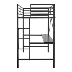 Flash Furniture Jake Metal Loft Bed Frame With Desk, Protective Guard Rails And Ladder For Kids, Teens And Adults -Flash Furniture GUEST 7bfae8ea 8831 46ef 9fb3 febdd3cebc6b