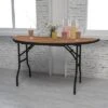 Flash Furniture 5-Foot Half-Round Wood Folding Banquet Table -Flash Furniture GUEST 7cda1141 d6be 4234 ab55 c8c67ef5291b