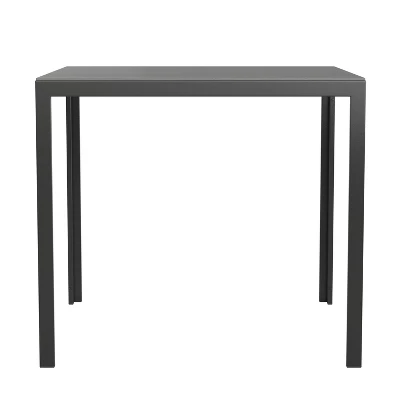 Flash Furniture Harris Commercial Grade Indoor/Outdoor Black Square Steel Patio Dining Table For 4 With Black Poly Resin Slatted Top 11 Flash Furniture Harris Commercial Grade Indoor/Outdoor Black Square Steel Patio Dining Table For 4 With Black Poly Resin Slatted Top - Image 9