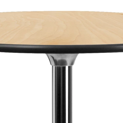 Flash Furniture 36'' Round Wood Cocktail Table With 30'' And 42'' Columns 10 Flash Furniture 36'' Round Wood Cocktail Table With 30'' And 42'' Columns - Image 8