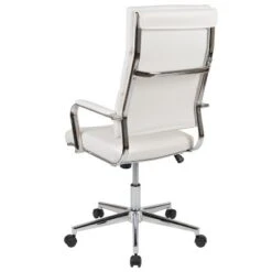 Flash Furniture Hansel High Back White LeatherSoft Contemporary Panel Executive Swivel Office Chair -Flash Furniture GUEST 7e8a3f1b 0aa4 4f18 be07 69dd6037da9a