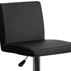 Flash Furniture Contemporary Vinyl Adjustable Height Barstool With Panel Back And Chrome Base -Flash Furniture GUEST 7e90e286 8b0e 4ba6 b060 9079cea221d4