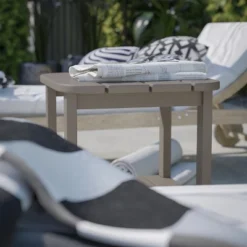 Flash Furniture Newport HDPE 2-Tier Adirondack Side Table - All-Weather - Indoor/Outdoor -Flash Furniture GUEST 7eb75ca2 86c9 42a3 85ab f2c61ce8e2ee