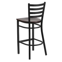 Flash Furniture Black Ladder Back Metal Restaurant Barstool -Flash Furniture GUEST 7f22c1fe aa72 4825 84ab ffb70c5e49ea