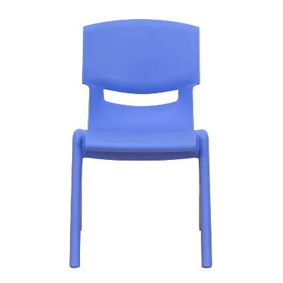 Flash Furniture 10 Pack Plastic Stackable School Chair With 12" Seat Height 4 Flash Furniture 10 Pack Plastic Stackable School Chair With 12" Seat Height - Image 2