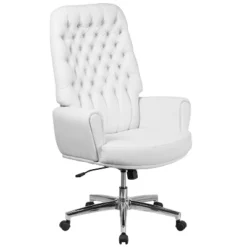 Flash Furniture High Back Traditional Tufted LeatherSoft Executive Swivel Office Chair With Silver Welt Arms -Flash Furniture GUEST 8179b5fb ce41 43eb be33 47f3f48ad989